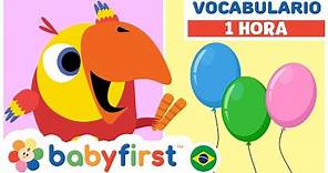 Desenhos Educativos | LARRY O PASSARINHO E OS OVOS COLORIDOS | Aprender objetos | BabyFirst Brasil