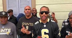 Watch New Orleans music stars do the Saints WHO DAT chant