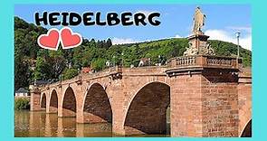 HEIDELBERG'S famous OLD BRIDGE (Alte Brucke) and medieval town #travel #heidelberg