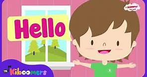 Hello Hello - THE KIBOOMERS Preschool Songs for Circle Time About Emotions