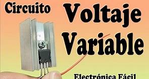 Cómo Hacer un Circuito Regulador de Voltaje Variable (muy fácil de hacer)