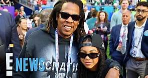 Jay-Z & Daughter Blue Ivy Carter Attend Super Bowl 2023 | E! News