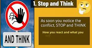 Conflict Resolution - Learning to Deal With Conflict