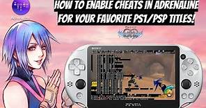 How To Enable Cheats In Adrenaline For Your Favorite PS1/PSP Titles! | CWCheat |