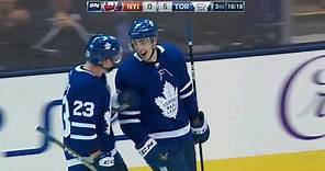Justin Holl First NHL Goal! 1/31/2018 (New York Islanders at Toronto Maple Leafs)
