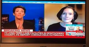 Dr. Valerie Arkoosh Interviewed by Rachel Maddow on the Coronavirus in Montgomery County, PA