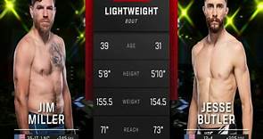 Jim Miller vs. Jesse Butler Full Fight UFC on ESPN 46 Part 1