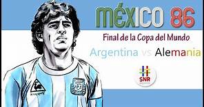 FINAL Mundial México 86 | Argentina vs Alemania | PARTIDO COMPLETO (español)