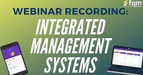 Introduction to Integrated Management Systems
