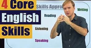 How to Study English: Four Core English Skills