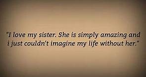 Quotes About Sister , In English
