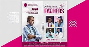 How To Design a CHURCH FLYER: For FATHER'S DAY Conference/Event | Photoshop Tutorial