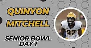 Toledo CB Quinyon Mitchell - Senior Bowl - Day 1