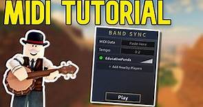 How to play music using MIDI's - Roblox Wild West