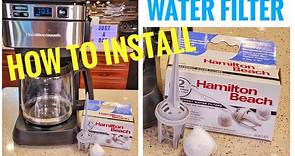 How To Install Water Filter in Hamilton Beach Coffee Maker