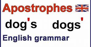 How to use apostrophes | Using apostrophes | English punctuation