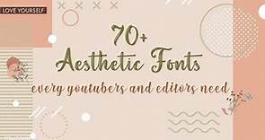 70+ Popular Aesthetic Fonts 2021 | DaFont.com for editing | Editing Fonts ☾︎