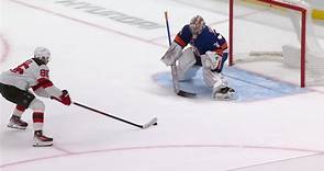 Ilya Sorokin with a Spectacular Goalie Save from New York Islanders vs. New Jersey Devils