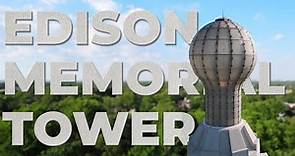 Thomas Alva Edison Memorial Tower, Menlo Park 4K Drone