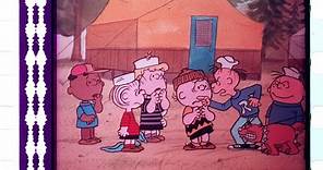 Race for Your Life, Charlie Brown (1977), 35mm film trailer, flat 4:3 ratio
