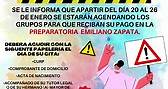 Aviso... - Preparatoria Técnica Gral. Emiliano Zapata