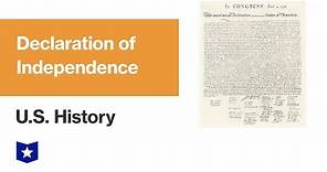 U.S. History | Declaration of Independence