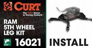 5th Wheel Hitch Install: CURT 16021 Ram OEM Compatible 5th Wheel Legs