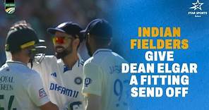 Indian Fielders Congratulate Dean Elgar after his Dismissal | SA v IND