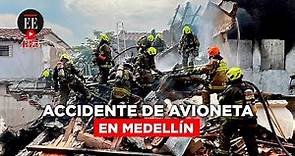 Mueren ocho personas tras caída de avioneta en Medellín | El Espectador