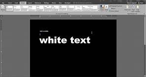 How to Turn Microsoft Word Black Background White Text - Change background color of page in a Word