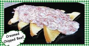 Creamed Chipped Beef on Toast ~ SOS Recipe ~ Creamy Dried Beef Gravy Recipe