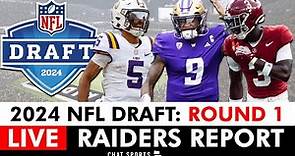 Raiders NFL Draft 2024 Live Round 1