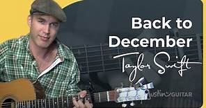 Back To December by Taylor Swift | Easy Guitar Lesson