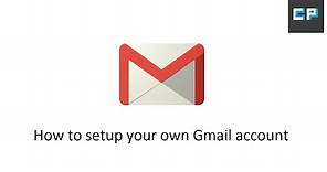 How to set up a Gmail account