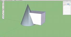 Sketchup Tutorial Intersecting 2 Objects