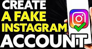 How To Create Fake Instagram Account Without Phone Number (WORKING)