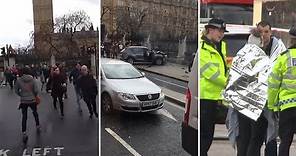 How the Westminster terror attack unfolded on video