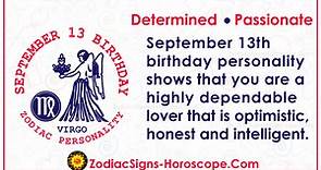 September 13 Zodiac (Virgo) Horoscope Birthday Personality and Lucky Things | ZSH