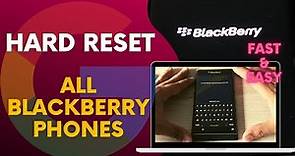 Blackberry Priv HARD RESET Forgot Password Tutorial