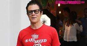 Johnny Knoxville Speaks On Bam Margera While Leaving A Childrens Party With His Family 5.14.16