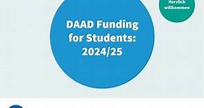 DAAD Funding Opportunities to Study, Intern or Research 2024-25