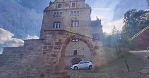 From the Marburg's Landgrafen Palace to the City. Landgrafenschloss Marburg.
