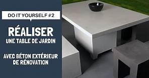 Do It Yourself #2 | Réalisez une table de jardin avec Béton Extérieur de Rénovation