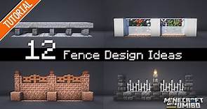 12 Fence Design Ideas for Minecraft