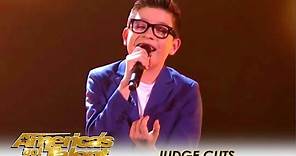 Angel Garcia: 13-Year-Old Latin Singer WOWS The Crowd! | America's Got Talent 2018