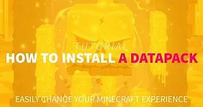 How to Install Data Packs to Your Minecraft World
