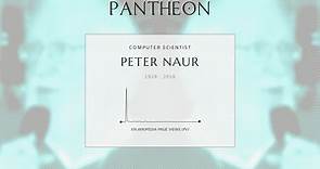 Peter Naur Biography - Danish computer science pioneer