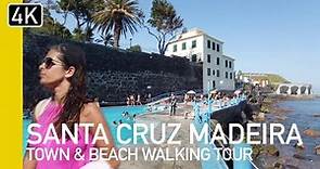 Santa Cruz, Madeira, Portugal | Town & Beach Walking Tour 4K