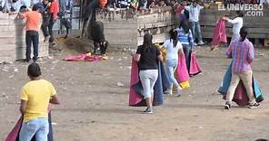 Destreza de mujeres en tradicional corrida de la comunidad San Pablo