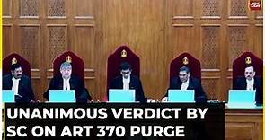 CJI Chandrachud On Article 370 Verdict: Unanimous Verdict On Article 370, Says Supreme Court